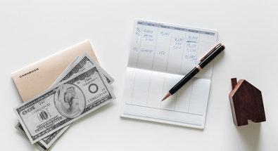 check book and money